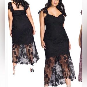 City Chic Dress Lace Leonie BLACK New With Tag
NWT size XS size 14